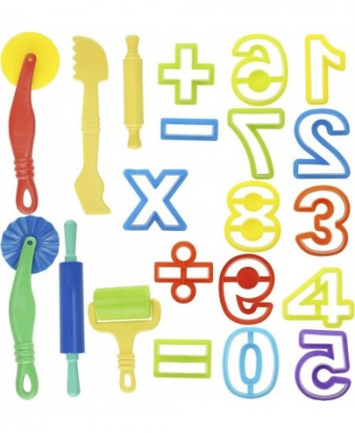 Set of 24pcs Smart Dough Tools Kit with Models and Molds (Numbers Symbols) $25.33 - Kids' Art Clay & Dough