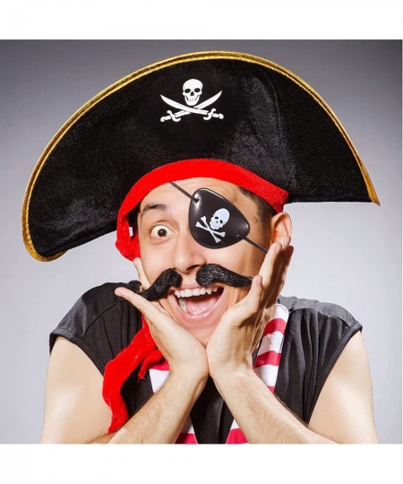 9 Pieces Pirate Costume Accessories Telescopes Eye Patches for Halloween Cosplay $29.78 - Kids' Party Hats