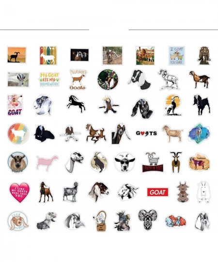 Cool Goat Stickers 50PCS for Water Bottle Laptop Skateboard Phone Cute Animal Stickers Pack Gift for Kids Teens Adults Vinyl ...