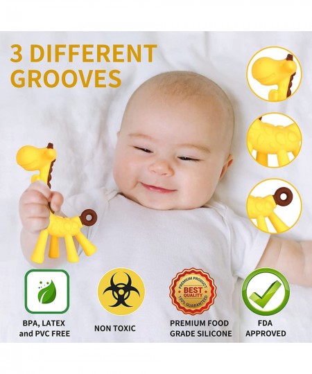 HAILI XMGQ Baby Teething Toys Baby Teether Chew Toys Safe BPA Free Freezer Teether for Babies Silicone Banana Toothbrushes Fr...