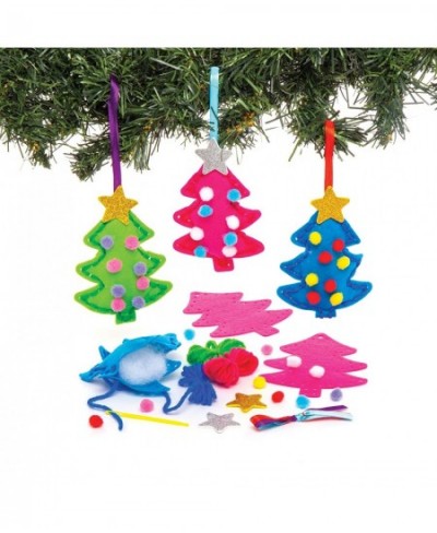 AW993 Christmas Tree Ornament Sewing Kits - Pack Of 3 Festive Arts And Crafts Christmas Craft Kits for Kids $17.34 - Kids' Dr...