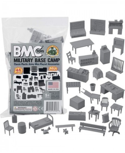 BMC Classic Marx Military Base Camp - 44pc Plastic Army Men Playset Accessories $29.54 - Play Figure Playsets