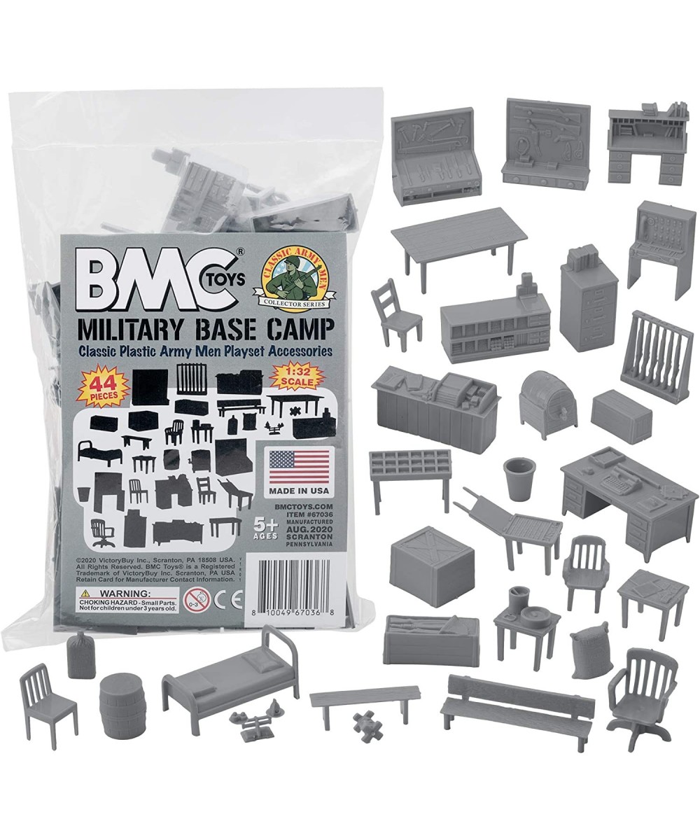 BMC Classic Marx Military Base Camp - 44pc Plastic Army Men Playset Accessories $29.54 - Play Figure Playsets