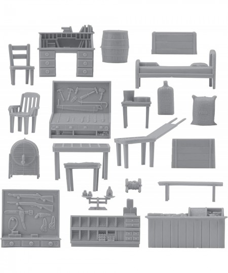 BMC Classic Marx Military Base Camp - 44pc Plastic Army Men Playset Accessories $29.54 - Play Figure Playsets