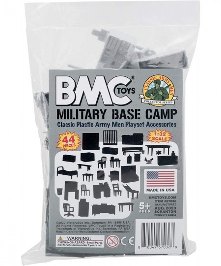 BMC Classic Marx Military Base Camp - 44pc Plastic Army Men Playset Accessories $29.54 - Play Figure Playsets