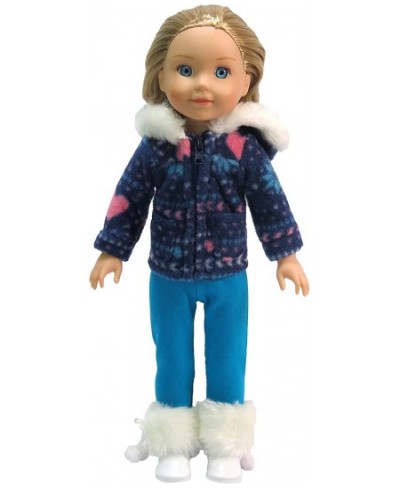 Blue Snowflake Pant Set Made for 14 inch Dolls Compatible with Wellie Wishers $25.32 - Doll Accessories