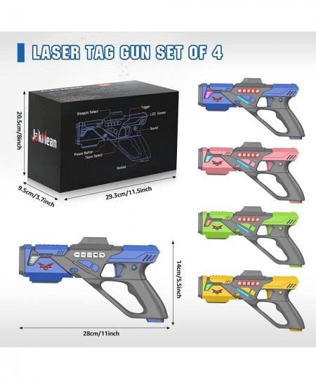 Laser Tag Guns Set of 4 Rechargeable Laser Tag Set Laser Gun Multi Function Lazer Tag Game Toy for Multi Player Teenager Kids...