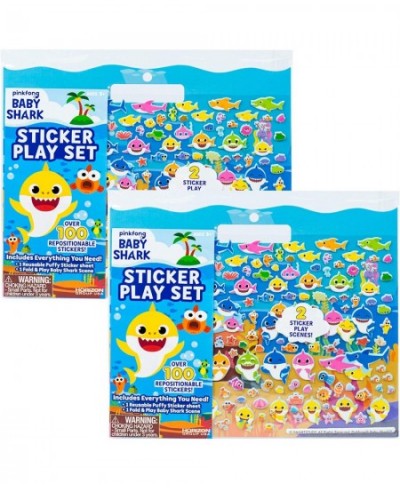 Sticker Play Set Bundle Pack by Horizon Group USA 2 Count Over 200 Reusable Stickers 2 Double-Sided Fold & Play Scenes Pinkfo...