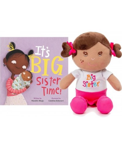 Black Big Sister Gift Set for Little Girls and Toddlers Brown Big Sister Doll and Its Big Sister Time by Nandini Ajuja with G...