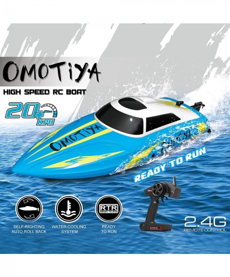 Remote Control Boat for 8-12 Boys and Girls Speed RC Boat for Kids and Adults with 2 Sets of Rechargeable Batteries 20mph Spe...