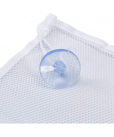 Bath Toy Organizer Baby Bathtub Hanging Mesh Net Kids Time Toys Storage Suction Bag with 2 Hooks (white) $15.83 - Bathtub Toys