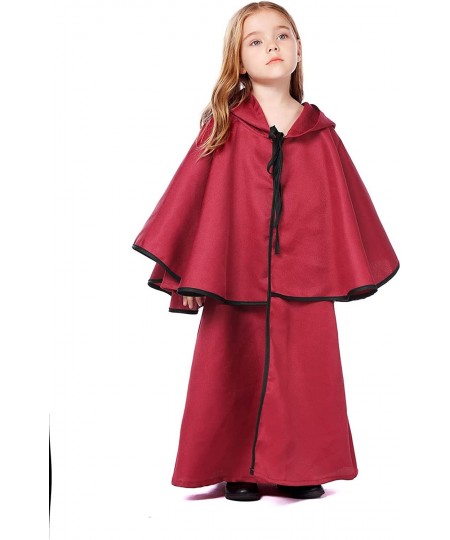 Renaissance Hoodies Robe Costume for Kids Halloween Mystery Cloak with Hood $29.28 - Kids' Costumes