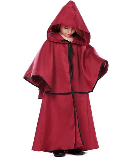 Renaissance Hoodies Robe Costume for Kids Halloween Mystery Cloak with Hood $29.28 - Kids' Costumes