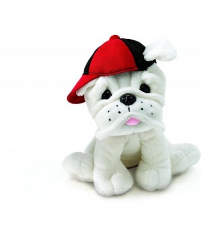 Plush Eugene - White Bulldog with Baseball Cap $33.83 - Stuffed Animals & Teddy Bears