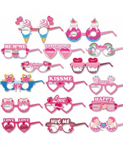 32 Pack Valentines Day Funny Eyeglasses Party Favors Assorted Heart Shaped Eyeglasses Photo Props Valentines Decoration Costu...