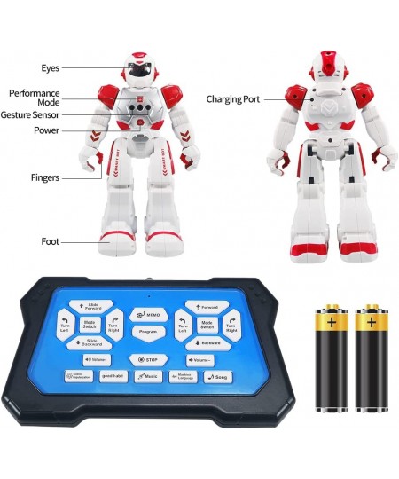 Remote Control RC Robots for Children Interactive Singing Walking Dancing Smart Programmable Robot LED Eyes Gesture Sensing R...