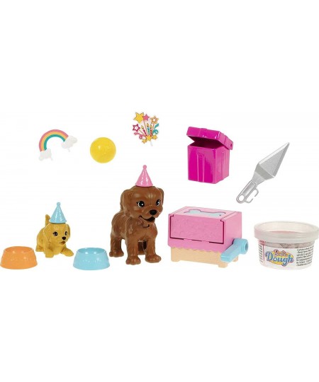 Doll (11.5-inch Blonde) and Puppy Party Playset with 2 Pet Puppies Dough Cake Mold Accessories Gift for 3 to 7 Year Olds $33....