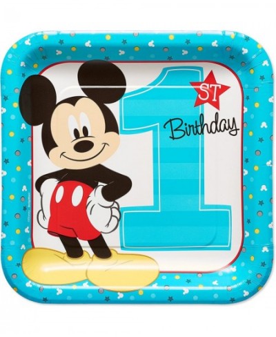 5795244 Mickey Mouse First Birthday Dinner/Lunch Plates 8-Count $17.12 - Kids' Party Tableware