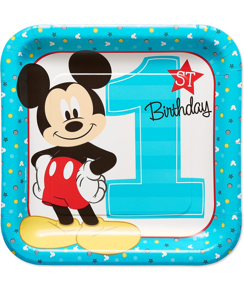 5795244 Mickey Mouse First Birthday Dinner/Lunch Plates 8-Count $17.12 - Kids' Party Tableware