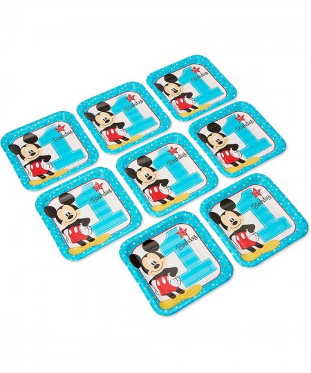 5795244 Mickey Mouse First Birthday Dinner/Lunch Plates 8-Count $17.12 - Kids' Party Tableware