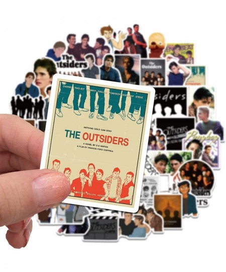 The Outsiders Stickers 50 PCS are Suitable for Motorcycles Cars Phones Pianos Guitars Skateboards Helmets Cups Bicycles Noteb...