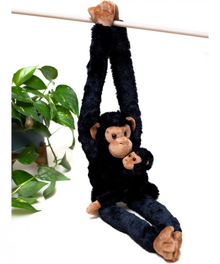 28-Inch Hanging Monkey Stuffed Animal With Baby - Monkey Toy with Specially Designed Ultra Soft Plush Feel - Hands and Feet C...