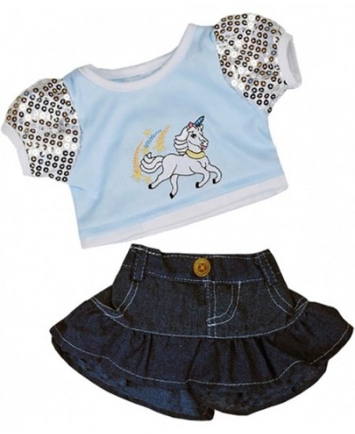 Unicorn Glitter Outfit Teddy Bear Clothes Outfit Fits Most 14" - 18" Build-a-Bear and Make Your Own Stuffed Animals $27.07 - ...