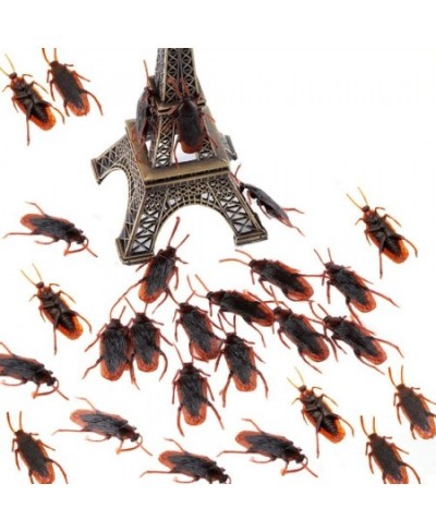 60 Pcs Fake Roaches Simulated Cockroach Bugs Prank Toys for Halloween Party Favors and Decoration $17.99 - Gags & Practical J...