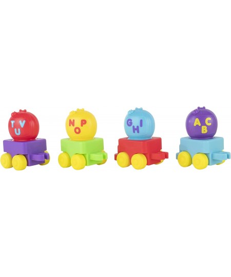 Musical Alphabet Train with JJ-Features Alphabet Train with Music Sounds & Phrases-4 Alphabet Wagons 1 JJ Conductor Figure-Pl...