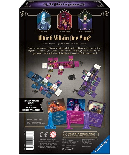 Disney Villainous: Wicked To The Core Strategy Board Game for Age 10 & Up - Stand-Alone & Expansion To The 2019 Toty Game of ...