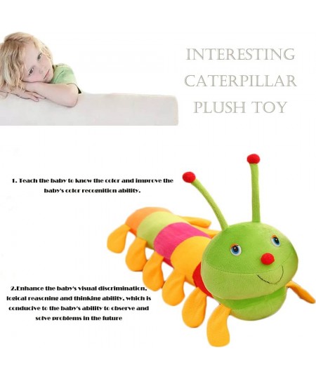 19" Caterpillar Stuffed Animal Colorful Stuffed Caterpillar Plush Pillow for Kids $23.61 - Kids' Plush Toy Pillows