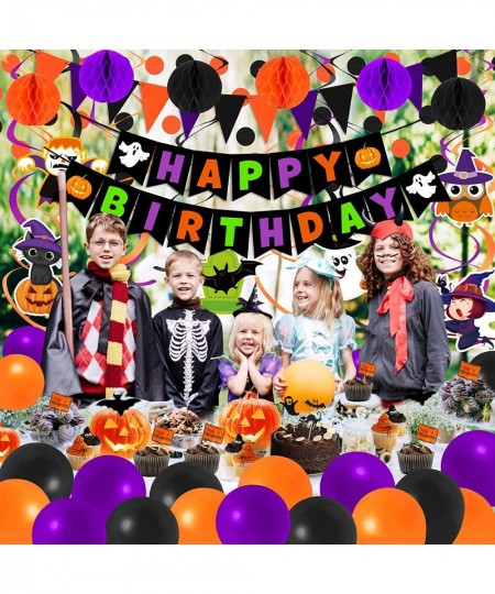 Halloween Birthday Party Decorations Happy Birthday Halloween Decorations for Kids Halloween Theme 1st Birthday Party Supplie...