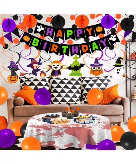 Halloween Birthday Party Decorations Happy Birthday Halloween Decorations for Kids Halloween Theme 1st Birthday Party Supplie...