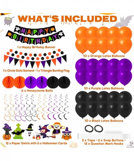 Halloween Birthday Party Decorations Happy Birthday Halloween Decorations for Kids Halloween Theme 1st Birthday Party Supplie...