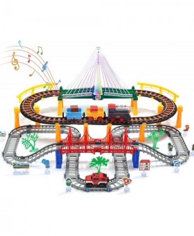 Train Set Toy Tracks Car Toy Train Track Playset for 3 4 5 Years Old Toddlers Kids Boys and Girls $93.97 - Toy Vehicle Playsets