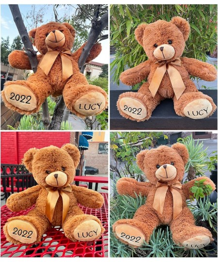 Personalized Stuffed My First Christmas Teddy Bear Gift for Her Him 12 Inch - Cute Custom Christmas Bear with Your Name and Y...