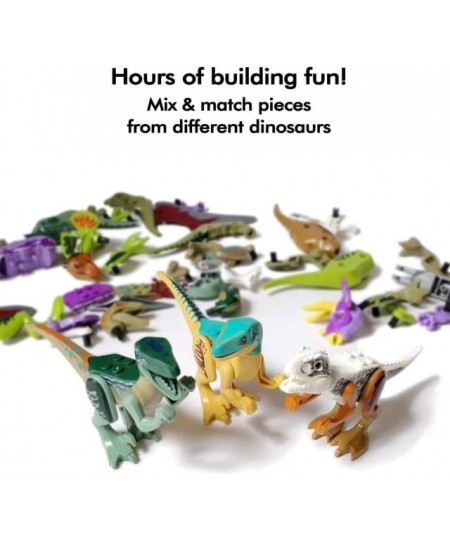 16 PCS Dino World Dinosaur Building Blocks Miniature Action Figures Jurassic Toys - Kids Bulk Party Favors Gift Pack $45.80 -...