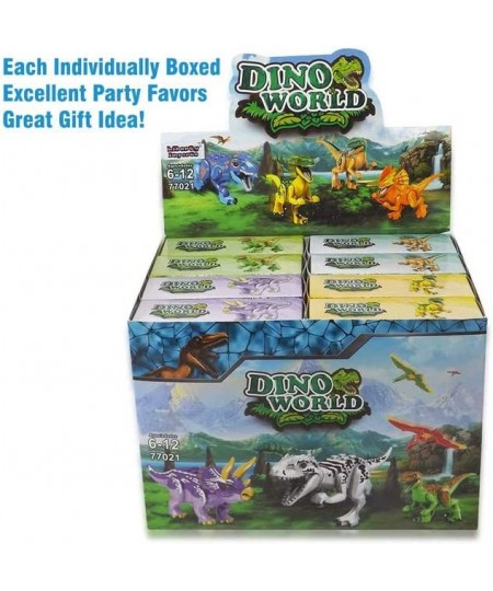 16 PCS Dino World Dinosaur Building Blocks Miniature Action Figures Jurassic Toys - Kids Bulk Party Favors Gift Pack $45.80 -...