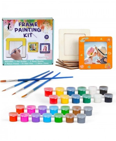 Picture Frame Painting Craft Kit Paint 6 Custom Wood Picture Frames Decorate Frames DIY Arts and Crafts Painting Kit for Kids...