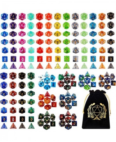 DND Dice Set 25 x 7 (175 Pieces) Polyhedron Dice 25 Colors Dice for Dungeons and Dragons Tabletop Role-Playing Games with 1 L...