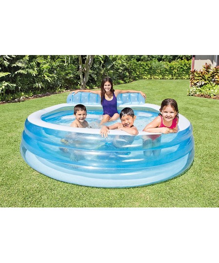 Swim Center™ Inflatable Family Lounge Pool 90" X 86" X 31" for Ages 3+ $76.46 - Swimming Pool & Outdoor Water Toys