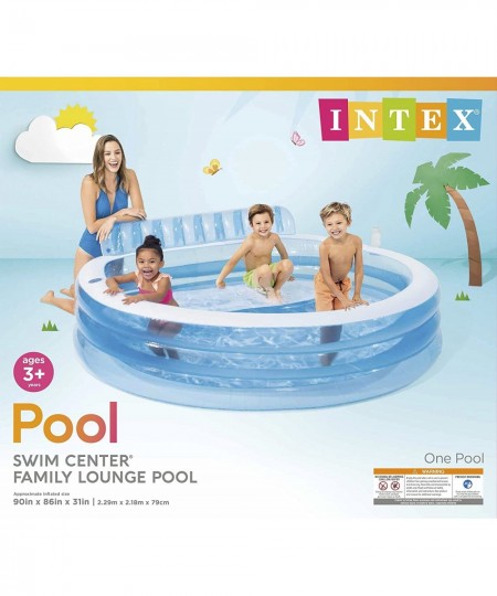 Swim Center™ Inflatable Family Lounge Pool 90" X 86" X 31" for Ages 3+ $76.46 - Swimming Pool & Outdoor Water Toys