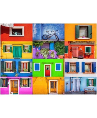 Jigsaw Puzzle Colorful Entryways 1000 Pieces $34.04 - Jigsaw Puzzles