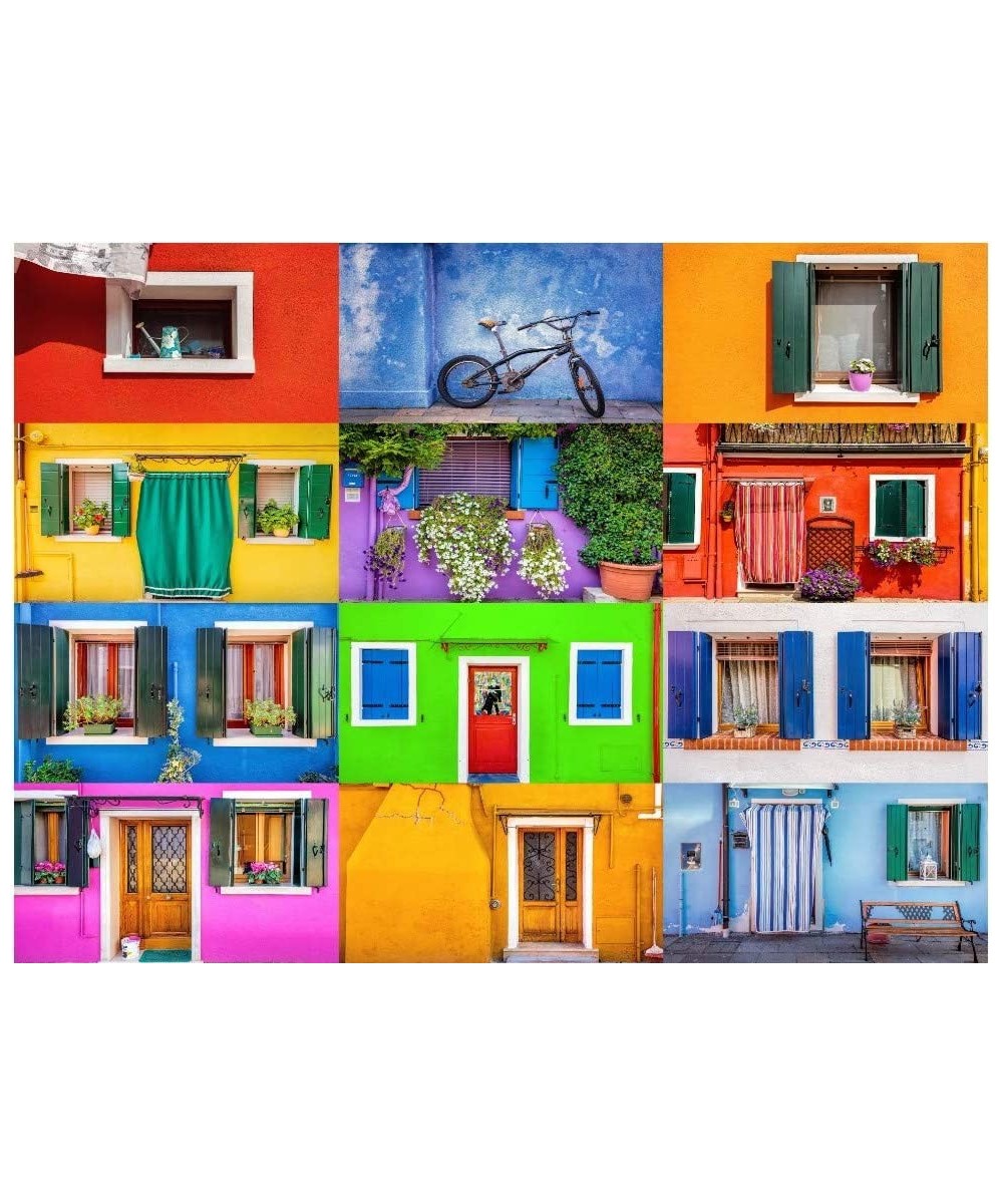 Jigsaw Puzzle Colorful Entryways 1000 Pieces $34.04 - Jigsaw Puzzles