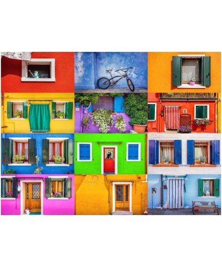 Jigsaw Puzzle Colorful Entryways 1000 Pieces $34.04 - Jigsaw Puzzles