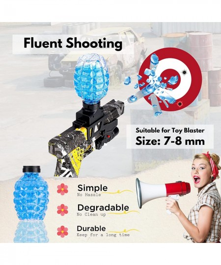 Splatter Gel Ball Blaster 7-8mm Ammo 50000 Soft Water Beads for Gel Blasters Spa Refill Backyard Shooting Game Fun $15.71 - T...