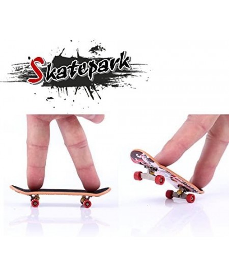 Mini Skateboards for Fingers - Finger Skate Boards Sport Training Props with Ball Bearings - 4pcs Finger Toys Gifts for Kids(...