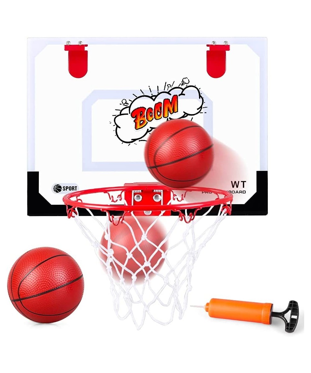 Over The Door Mini Basketball Hoop Wall Mounted Basketball Hoop Set with Ball and Pump Indoor Basketball Toys Sports Active G...