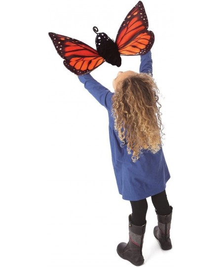 Monarch Life Cycle Reversible Hand Puppet Plush 8" Red-Orange/Purple/Black $81.27 - Plush Puppets