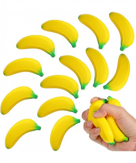 15 Pieces Banana Stress Toys Stretchy Bananas Stress Toys Banana PU Toys Relief Banana Stress Balls Tiny Party Supplies for S...